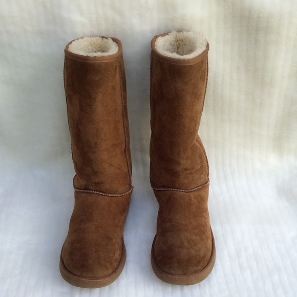 UGG Shoes - Ugg Tall Chestnut Boots Size 8