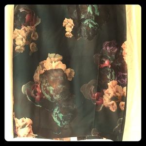 H&M floral pencil skirt