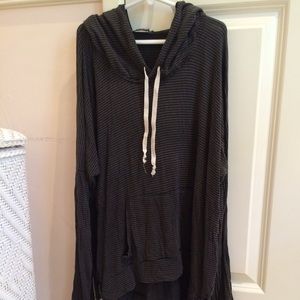Brandy striped hooded long sleeve