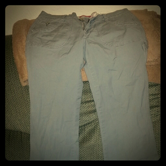 Gray twill pants