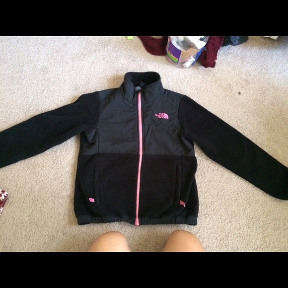 Pink and black Northface