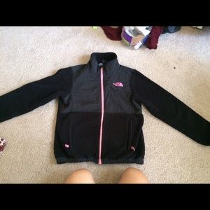 Pink and black Northface