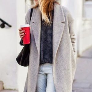 Lapel One Button Solid Color Trench Coat