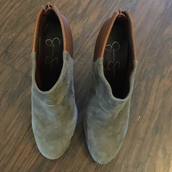 Jessica Simpson suede booties