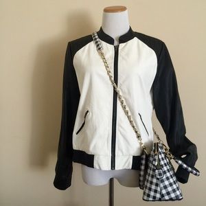 Nordstrom BP Leather Colorblock Jacket
