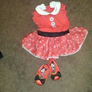 Mini mouse outfit with shoes