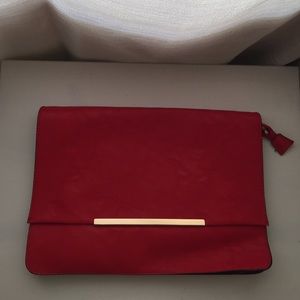 Red Clutch/Purse (cross body option)