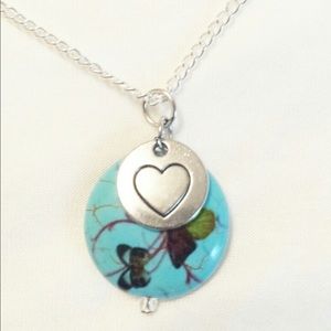 Butterfly & Heart Necklace