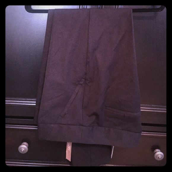 Black Skinny Dress Pants with Zipper Detail