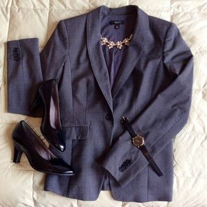Tall Grey Check Blazer