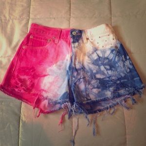 Levi American flag shorts