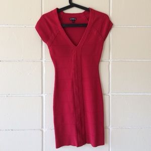Red Bandage Dress from Express