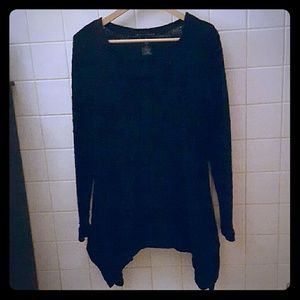 Grace Elements Black Sweater Tunic Top