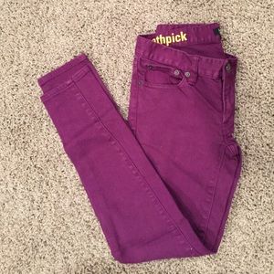 Eggplant Skinny Jeans