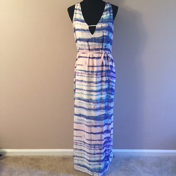 New multicolored maxi dress Sz S - Picture 1 of 4