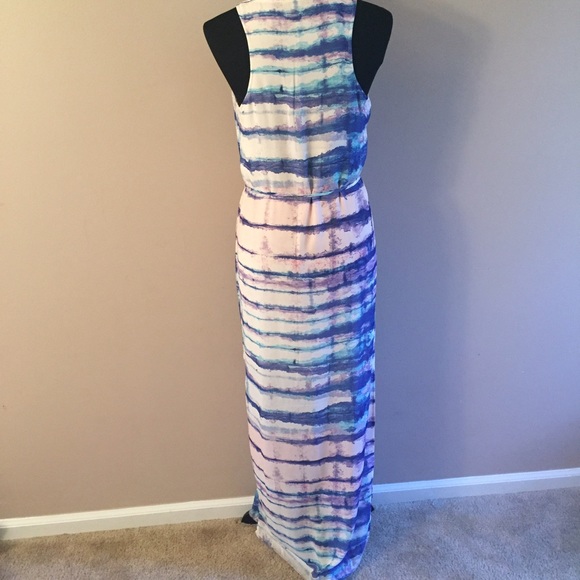 New multicolored maxi dress Sz S - Picture 3 of 4