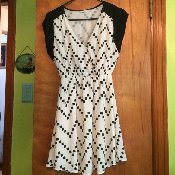 Black and white dress