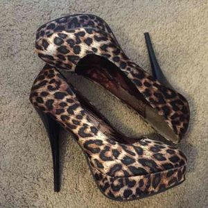 Cheetah print heels