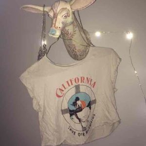 RARE Brandy Melville "Save Our Mermaids" Top