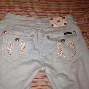 Light blue skinny miss me jeans
