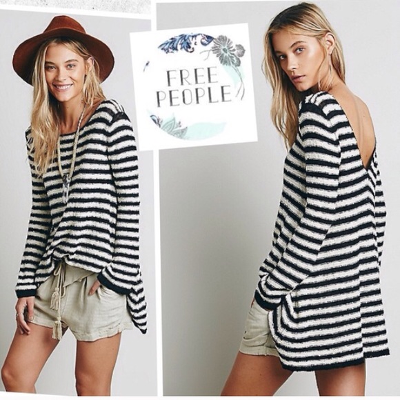 Free People Sweaters - SALE🎉 FREE People Stripe Swing Tunic Dress