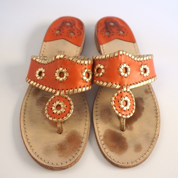 Jack Rogers Coral Gold Sandals