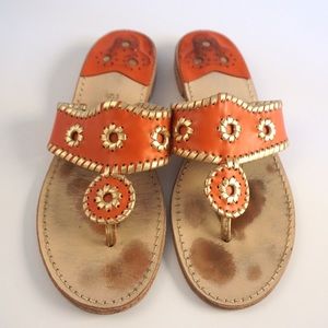 Jack Rogers Coral Gold Sandals