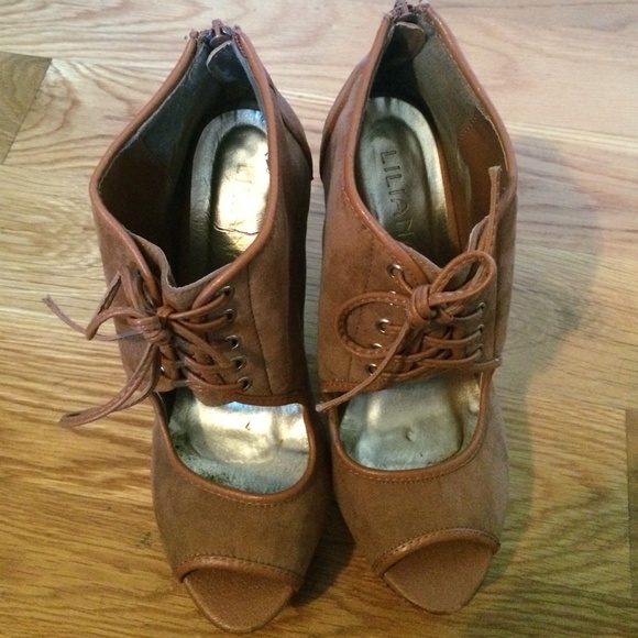 High Wedge Tribal Peep Toe Heels - Picture 4 of 4
