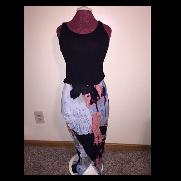 Pink rose brand tank top