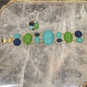 Statement ring & bracelet set