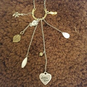 Roxy horseshoe hanging charm necklace