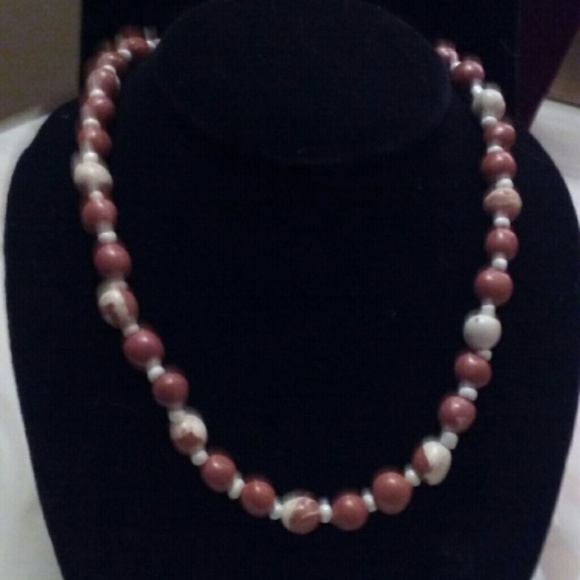 Handmade clay necklace