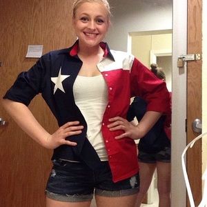 Texas flag button up