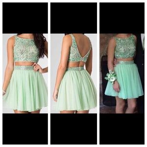 Sherri hill two piece dress.