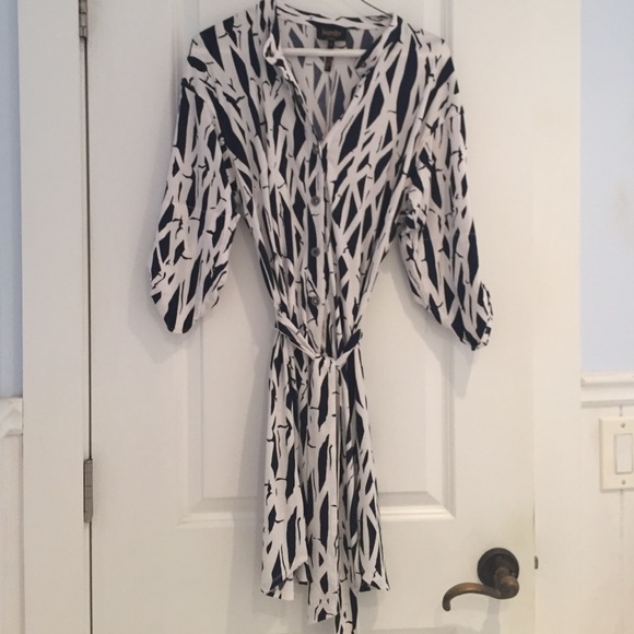 black and white dress