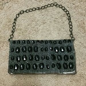 Bebe studded clutch