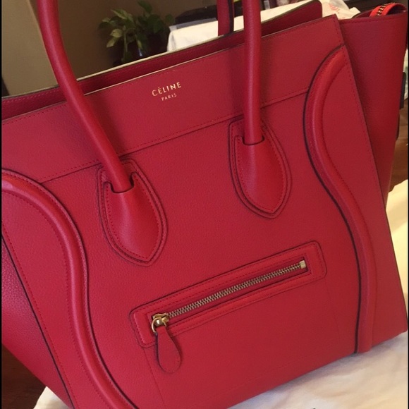 Celine mini luggage RED - Picture 1 of 2