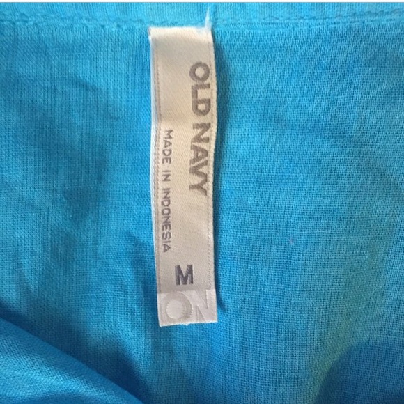 Old navy blue button down long sleeve shirt. - Picture 3 of 3