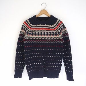 J. Crew Nordic boyfriend sweater fair isle