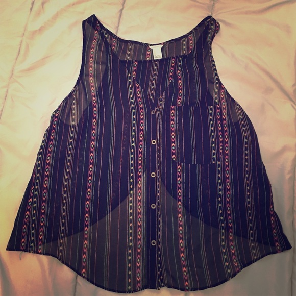 Flowy tribal tank
