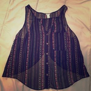 Flowy tribal tank