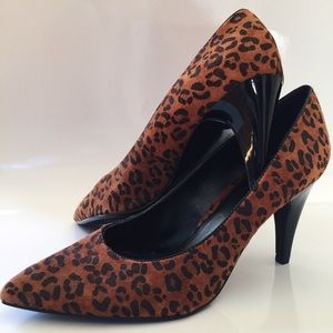 Leopard Heels by Dana Buchman.