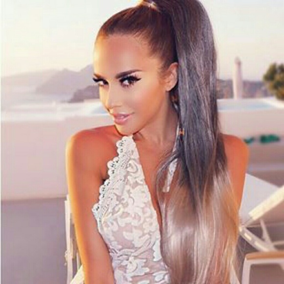 Ponytail 180g 24" Mochachino Brown Dirty Blonde