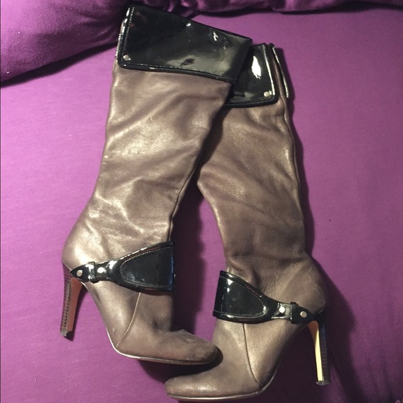 Nine West brown leather boots