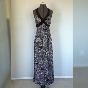 SOLD ON VINTED. Brown & White Maxi Dress