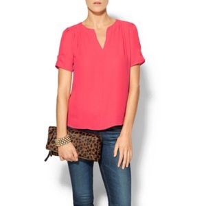 Collective Concepts Short Sleeve Pleated Popover