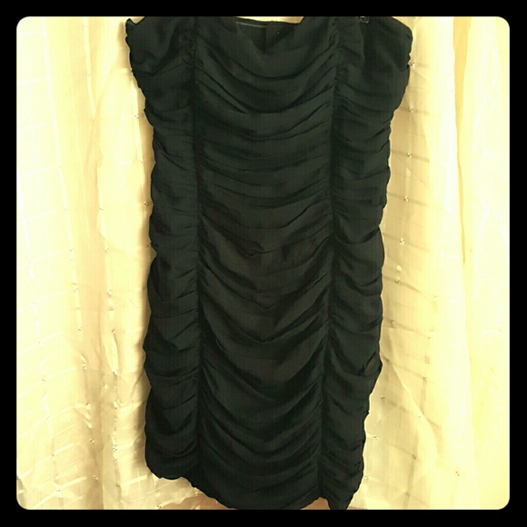 Sexy rouched strapless dress