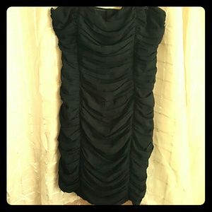 Sexy rouched strapless dress