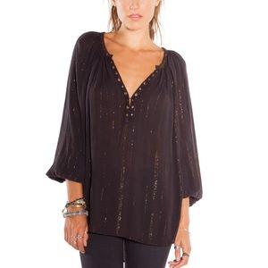 Amuse Society Caden Woven Blouse
