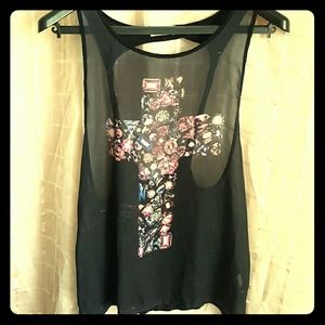 Open back cross tank